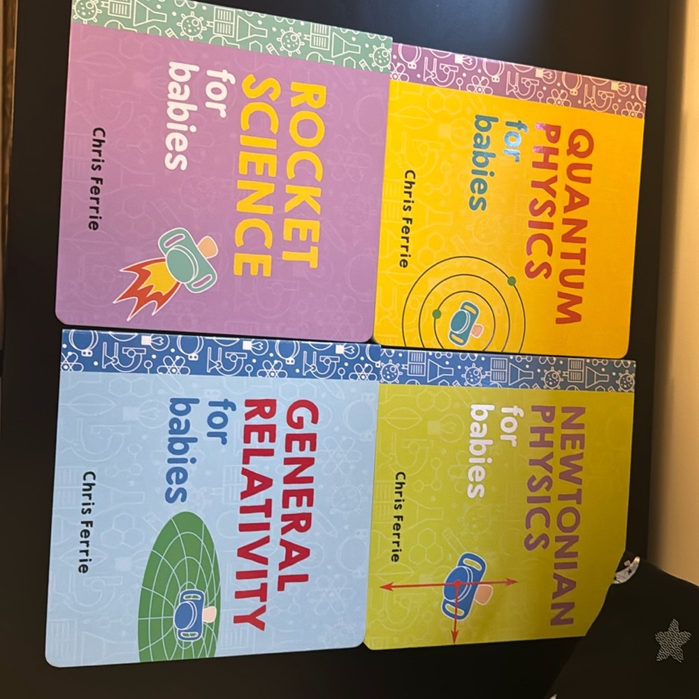 Physics Baby Books (set of 4) like new